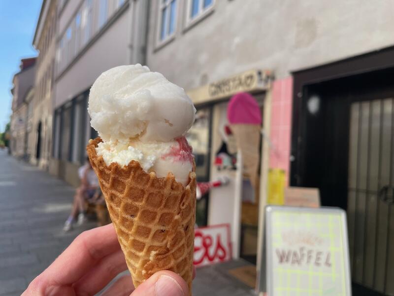 Best ice cream in Göttingen at Smiles