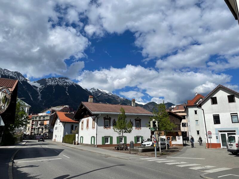 Beautiful Innsbruck with mountains in the background