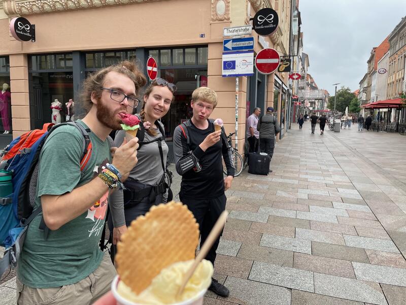 Ice cream during the 100,000 steps