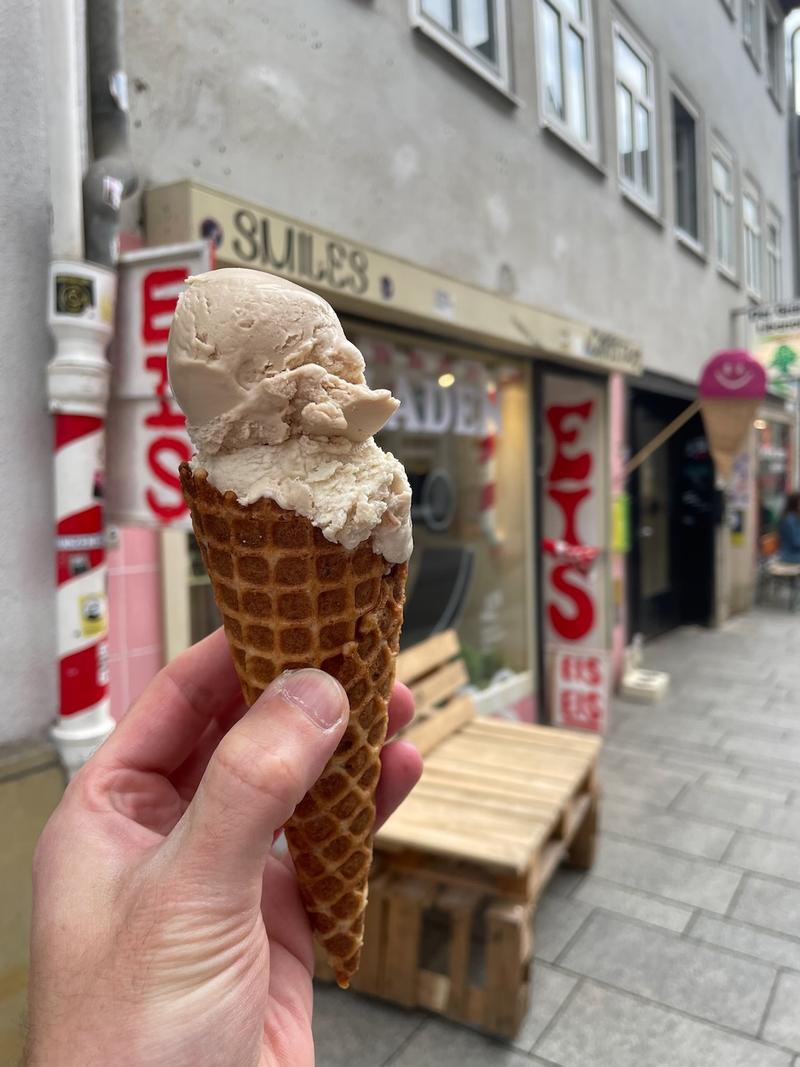 Ice cream at Smiles in Göttingen